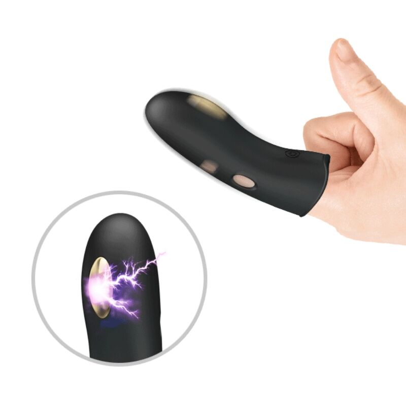 Comprar PRETTY LOVE Marico Funda De Dedo Electroestimulador Negro – Estimulador Con Siete Modos De Estimulación Sensorial-Noxtic