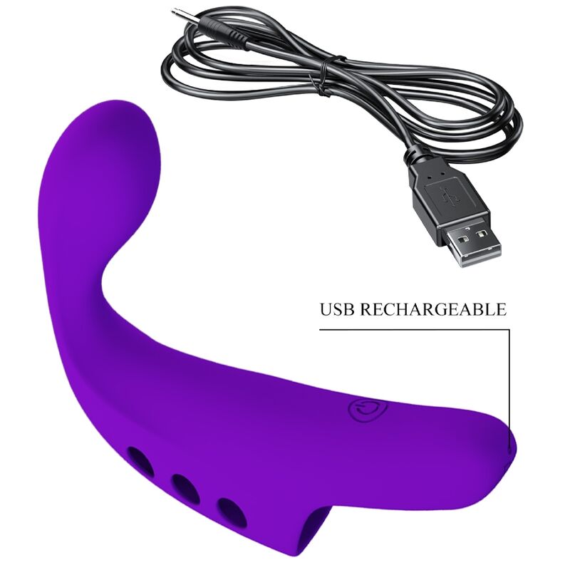 Comprar Pretty Love Gorgon Vibrador De Dedo Recargable Morado – Diseño Compacto Para Placer Personal Elegante-Noxtic