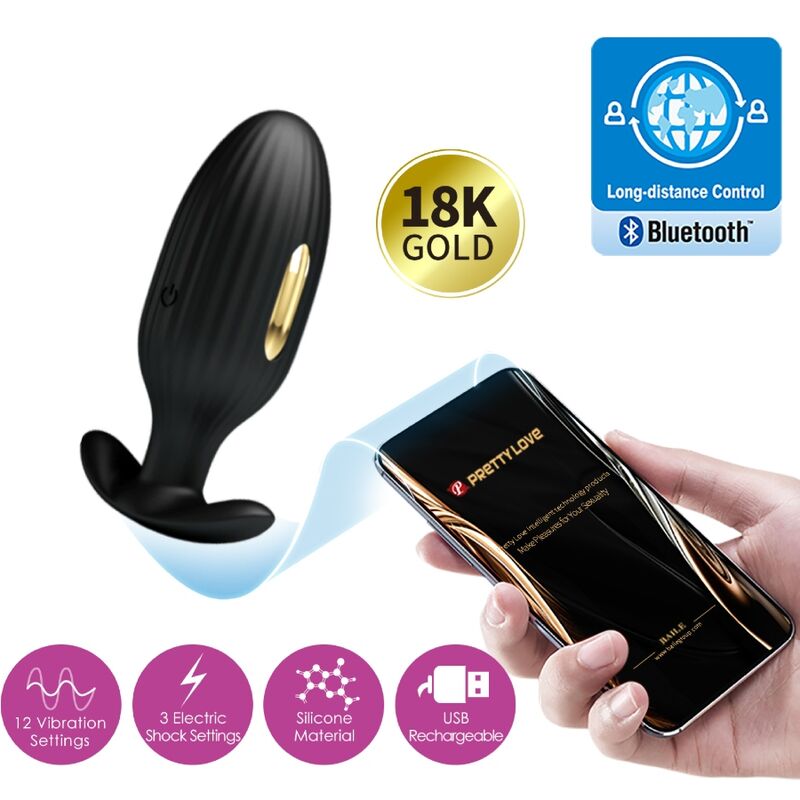 Comprar Pretty Love Jefferson Plug Anal – Plug Controlado Por App Con Diseño Ergonómico-Noxtic