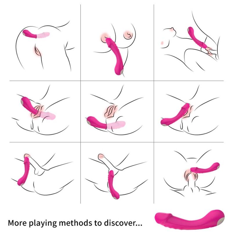 Comprar ARMONY Dildo Vibrador Punto G Fucsia – Silicona Médica Para Placer Confortable-Noxtic