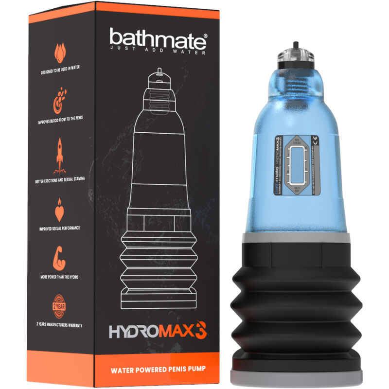 Comprar BATHMATE Hydromax 3 Aqua Azul – Dispositivo Innovador Para Placer Con Diseño Adaptable-Noxtic