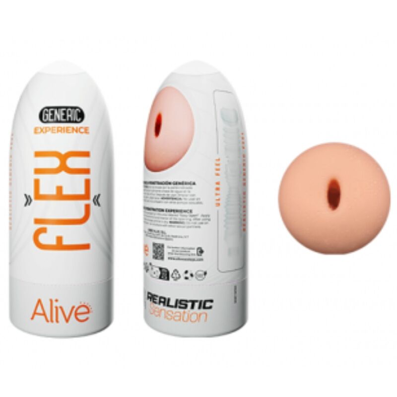 Comprar ALIVE Flex Masturbador Masculino Talla M – Diseño Realista Para Placer Intenso-Noxtic