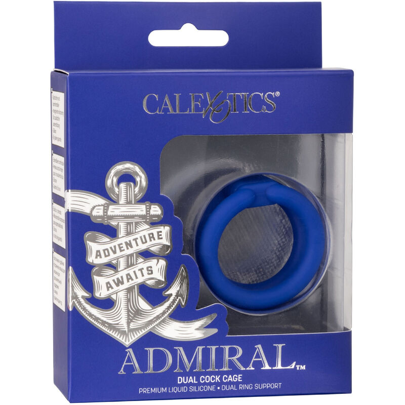Comprar CALEXOTICS Admiral Jaula Doble Azul – Diseño Innovador Para Mayor Sensibilidad-Noxtic