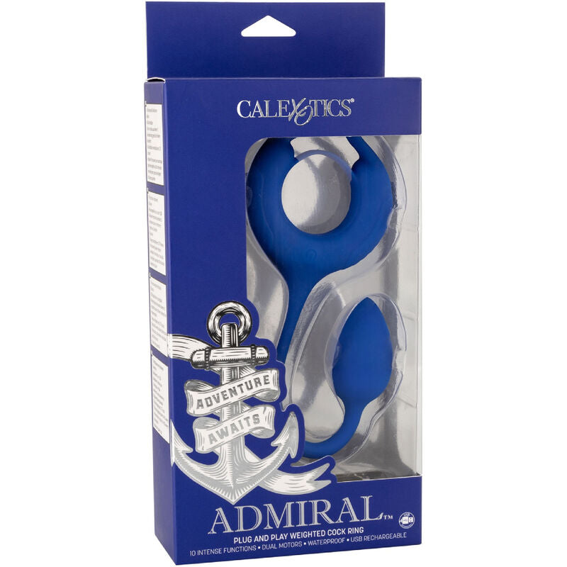 Comprar CALEXOTICS Admiral Anillo Con Peso Azul – Diseño Ergonómico Para Mayor Placer Sensual-Noxtic