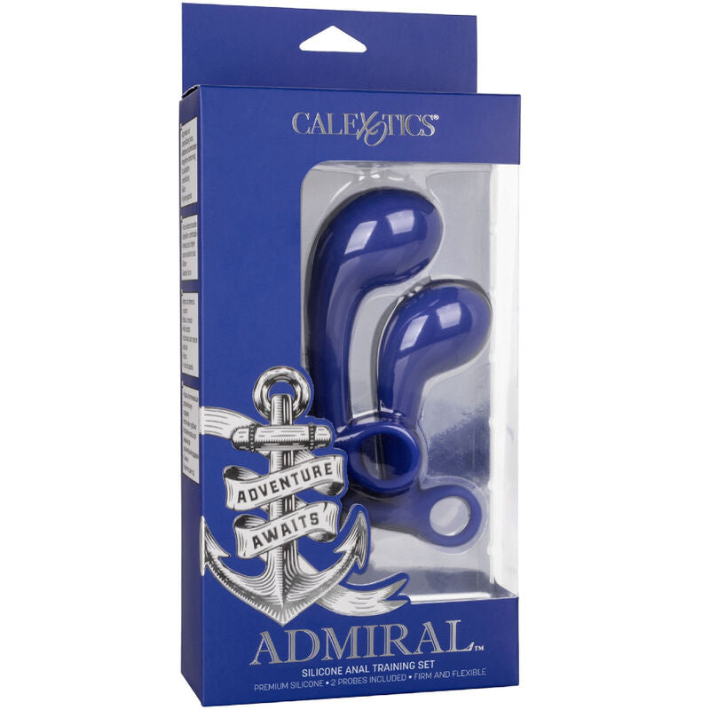 Comprar CALEXOTICS Admiral Set 2 Plug Anal Azul – Set De Entrenamiento Con Diseño Seguro Y Confiable-Noxtic