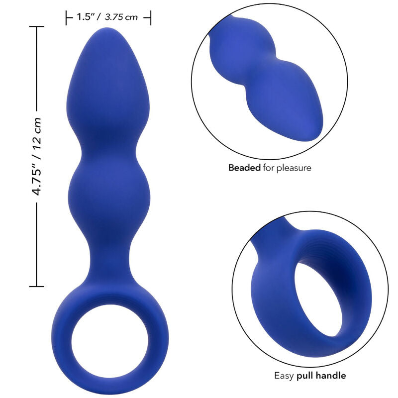 Comprar CALEXOTICS Admiral Plug Anal Avanzado Azul – Silicona Médica Suave Para Comodidad Óptima-Noxtic