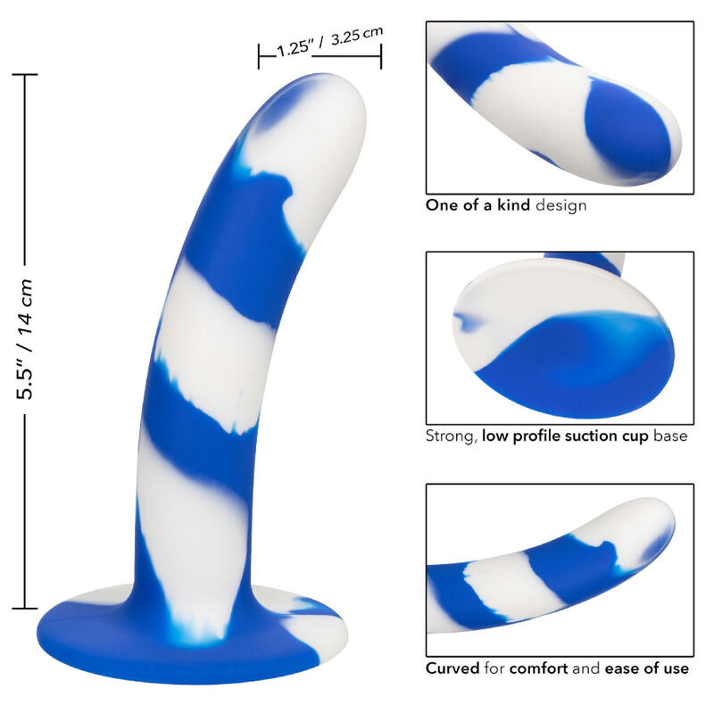Comprar CALEXOTICS Admiral Swirl Dildo – Silicona Médica Con Diseño Curvado Para Placer Personalizado-Noxtic