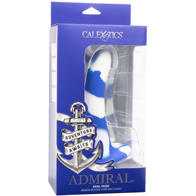 Comprar CALEXOTICS Admiral Swirl Dildo – Silicona Médica Con Diseño Curvado Para Placer Personalizado-Noxtic