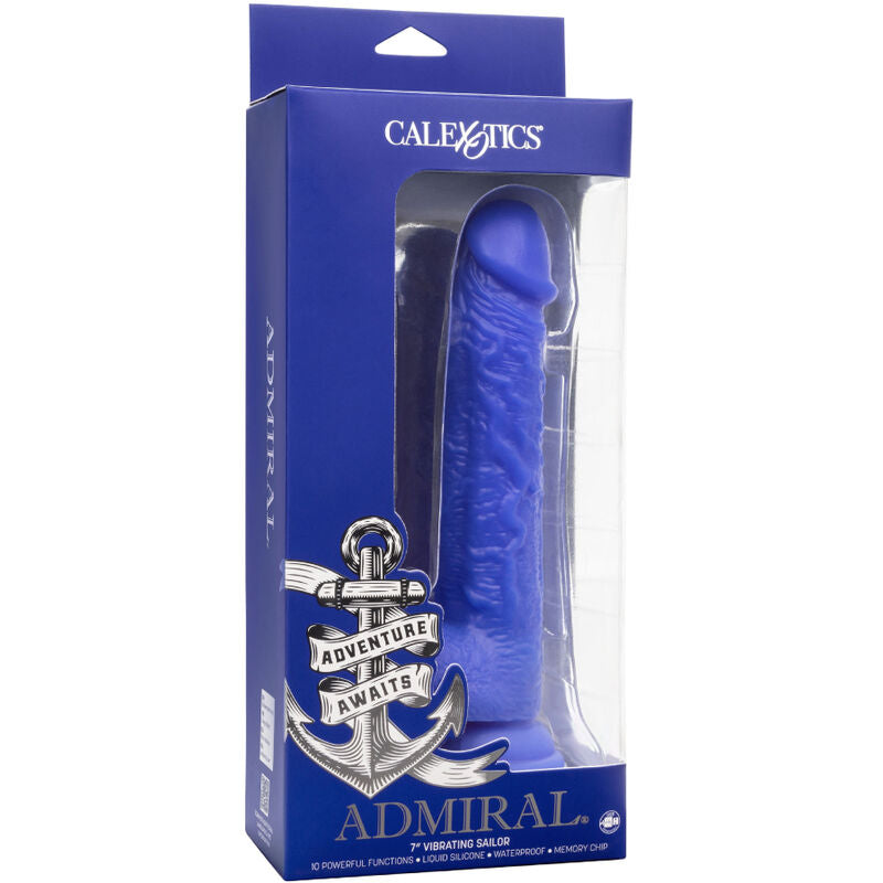 Comprar CALEXOTICS Admiral Sailor Dildo Azul – Diseño Realista Para Placer Sensorial-Noxtic