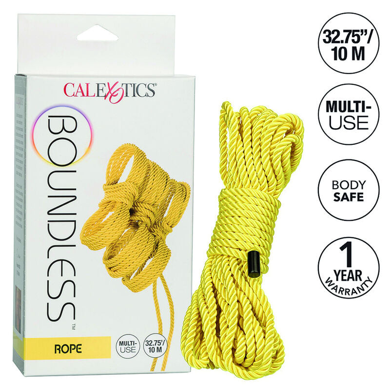 Comprar CALEXOTICS Cuerda Boundless 10M Amarillo – Cuerda Resistente Para Creaciones Artísticas en Pareja-Noxtic