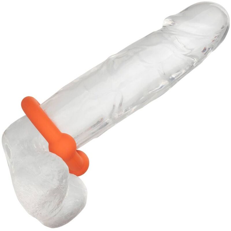 Comprar CALEXOTICS Alpha Anillo Doble Bola Naranja – Anillo Potenciador De Silicona Premium Para Mayor Placer-Noxtic