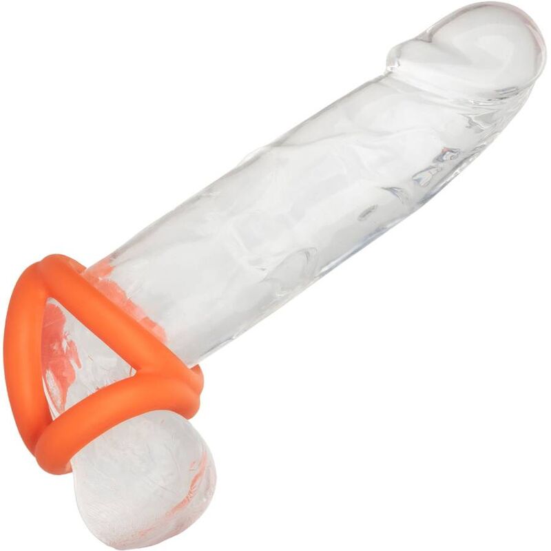 Comprar CALEXOTICS Alpha Triple Anillo Naranja – Diseño Innovador Para Placer Y Comodidad-Noxtic