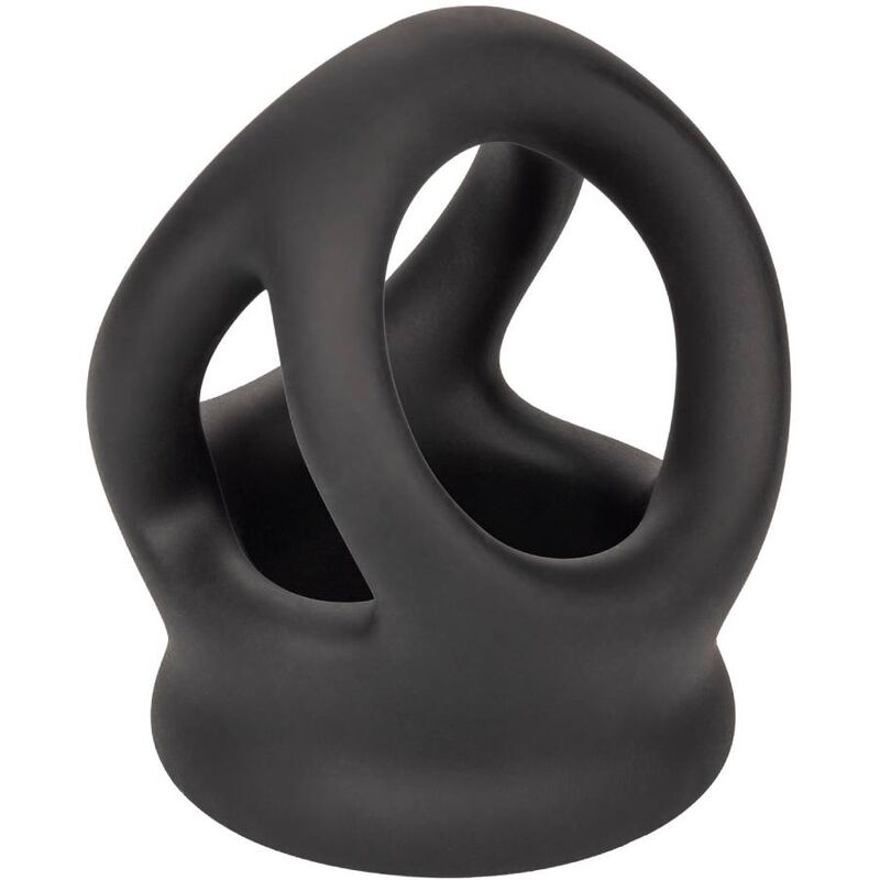 Comprar CALEXOTICS Alpha Anillo De Jaula Doble Negro – Diseño Innovador Con Silicona Líquida Para Comodidad Optimal-Noxtic