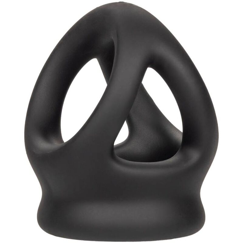 Comprar CALEXOTICS Alpha Anillo De Jaula Doble Negro – Diseño Innovador Con Silicona Líquida Para Comodidad Optimal-Noxtic