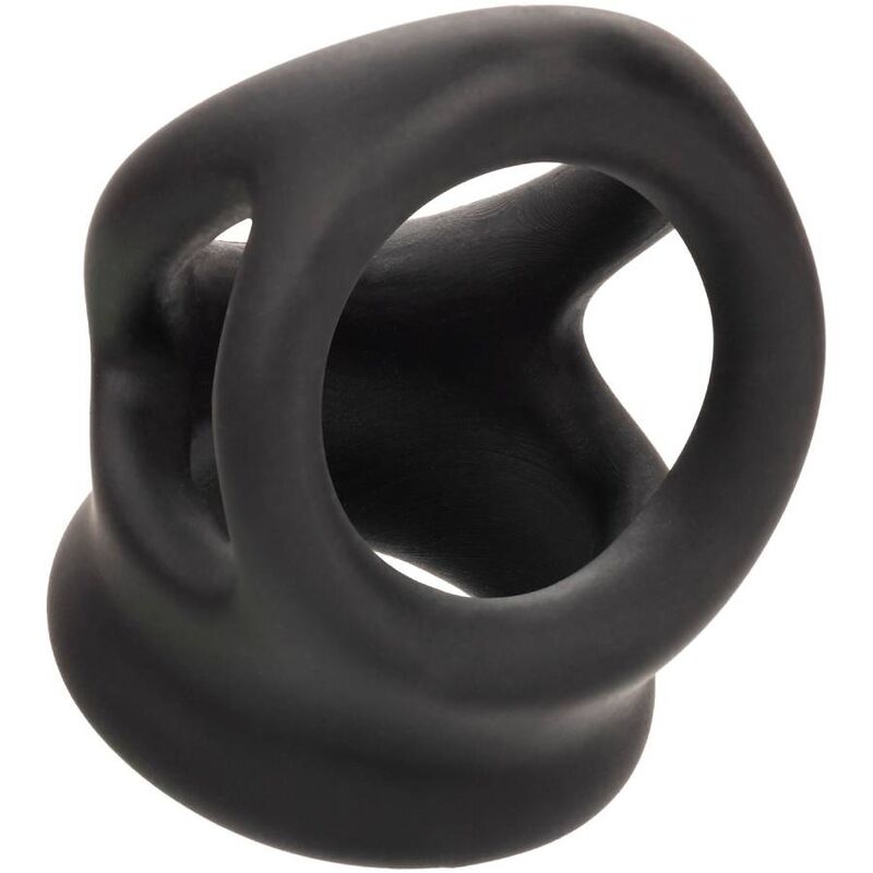Comprar CALEXOTICS Alpha Anillo De Jaula Doble Negro – Diseño Innovador Con Silicona Líquida Para Comodidad Optimal-Noxtic