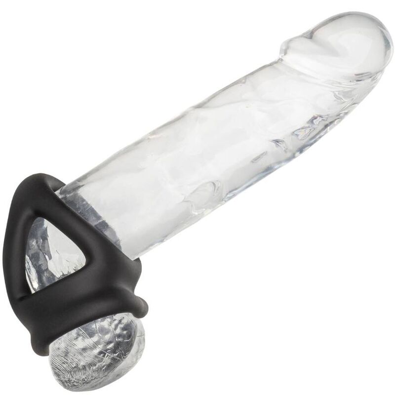 Comprar CALEXOTICS Alpha Anillo De Jaula Doble Negro – Diseño Innovador Con Silicona Líquida Para Comodidad Optimal-Noxtic