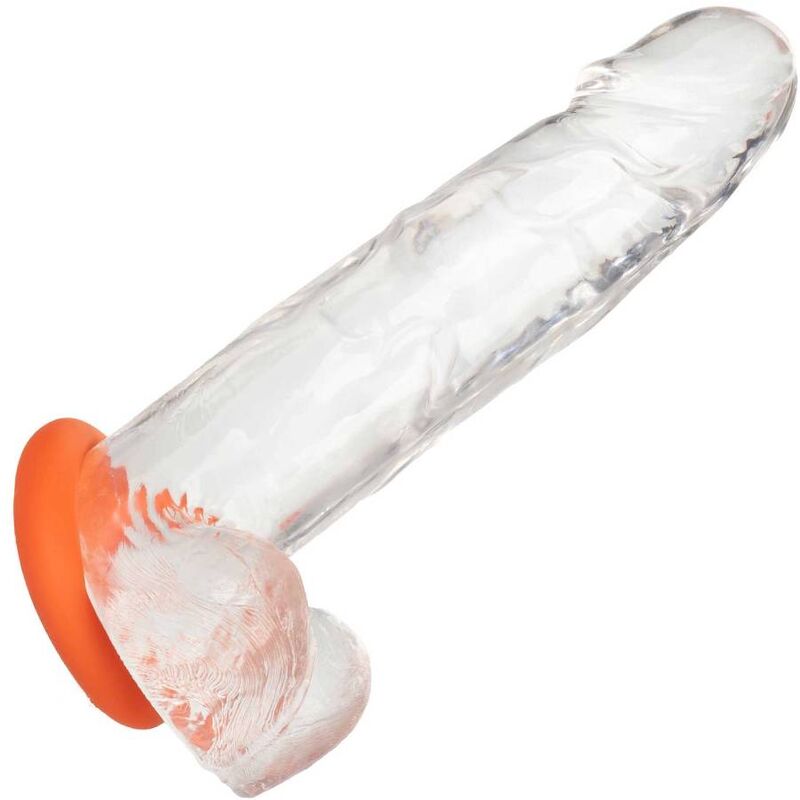 Comprar CALEXOTICS Alpha Anillo Prolong Grande Naranja – Diseño Confortable Para Placer Prolongado-Noxtic