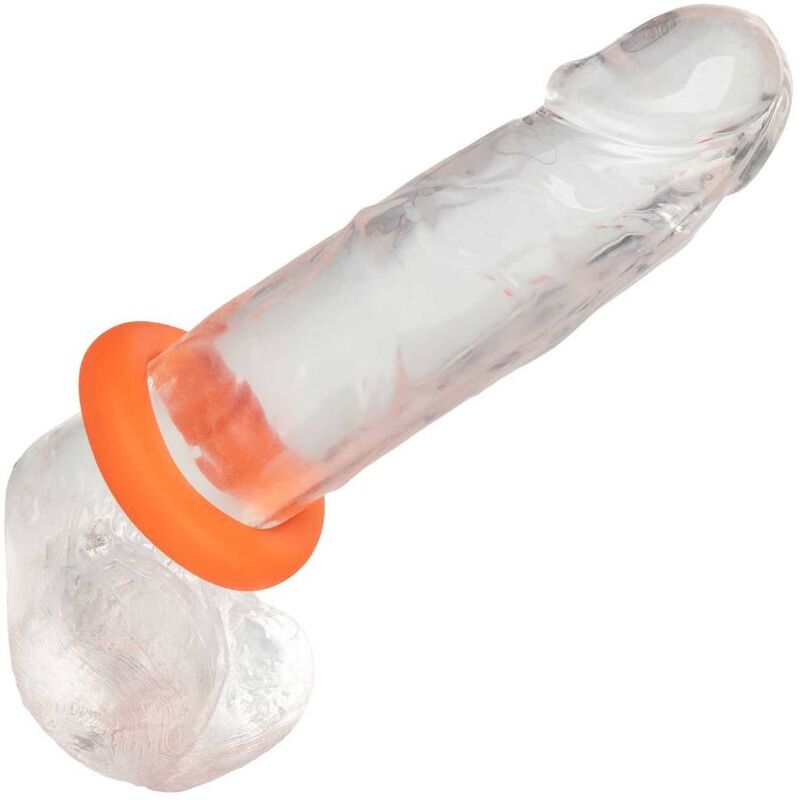 Comprar CALEXOTICS Alpha Anillo Prolong Grande Naranja – Diseño Confortable Para Placer Prolongado-Noxtic