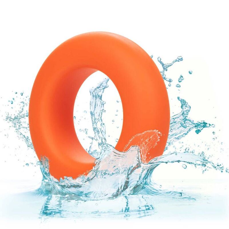 Comprar CALEXOTICS Alpha Anillo Prolong Grande Naranja – Diseño Confortable Para Placer Prolongado-Noxtic