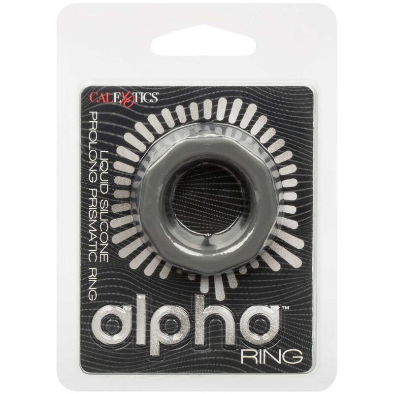 Comprar CALEXOTICS Alpha Anillo Prolong Prismatico Gris – Diseño Elástico Con Silicona Líquida De Alta Calidad-Noxtic
