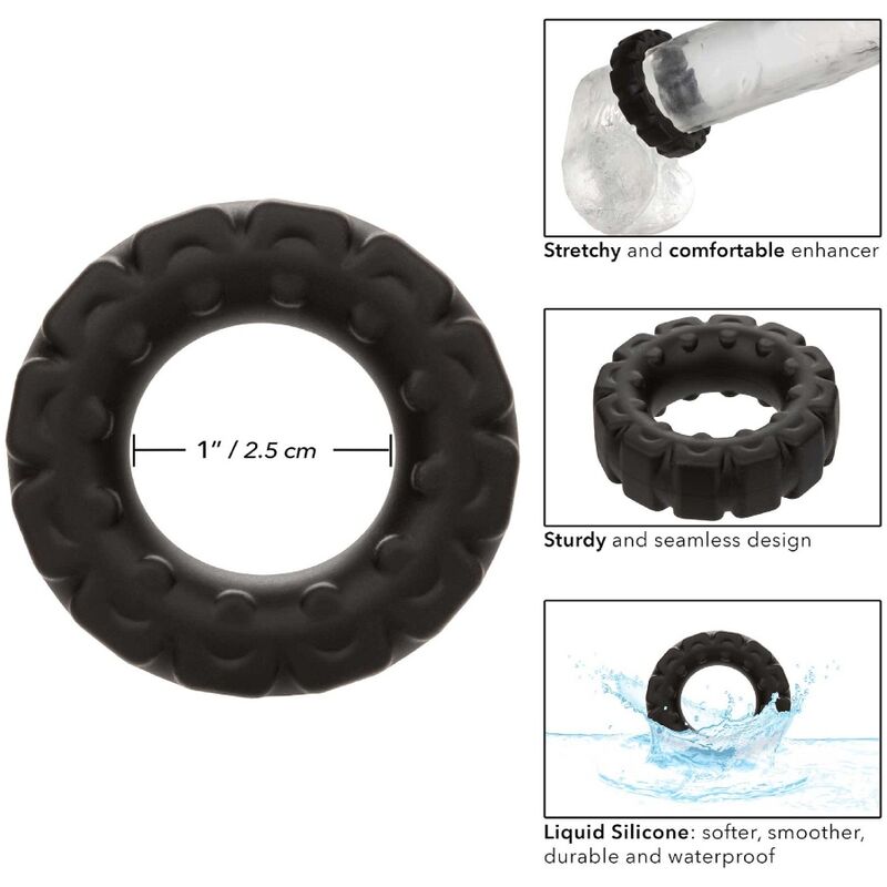 Comprar CALEXOTICS Alpha Anillo Prolong Banda De Rodadura Negro – Diseño Ergonómico Para Mayor Comodidad Y Soporte-Noxtic