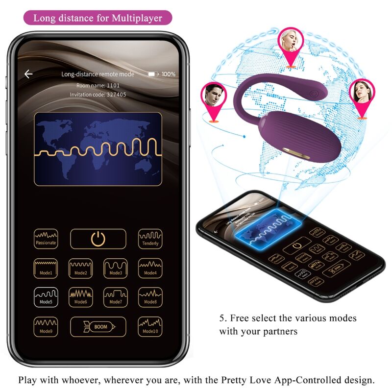 Comprar Pretty Love Doreen Huevo Vibrador Recargable Lila – Diseño Ergonómico Para Placer Versátil-Noxtic