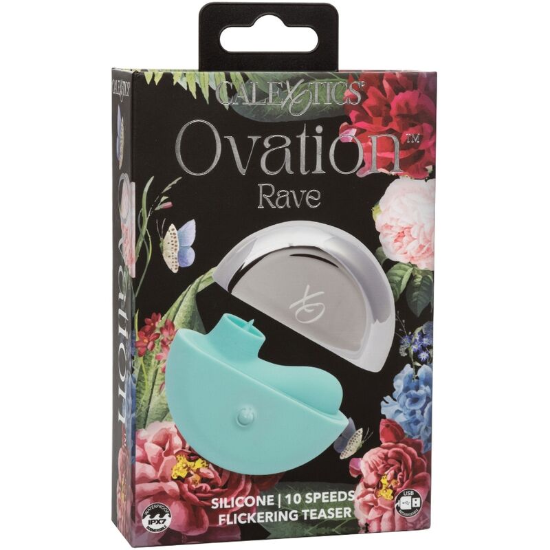 Comprar CALEXOTICS Ovation Rave Estimulador Verde Agua – Estimulación Precisa Con 10 Velocidades Ergonómicas-Noxtic