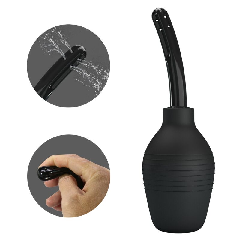 Comprar MR PLAY Ducha Anal BLKC Super Power Negro – Diseño Innovador Para Limpieza Y Comodidad Durante El Juego-Noxtic