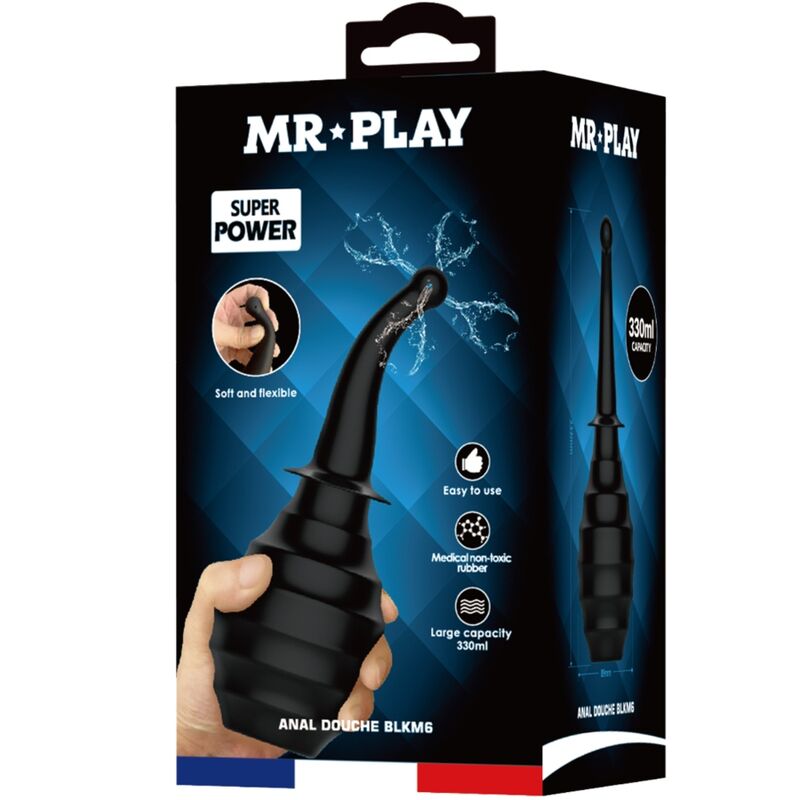 Comprar MR PLAY Ducha Anal BLKM6 Super Power Negro – Diseño Innovador Para Placer Confiable-Noxtic