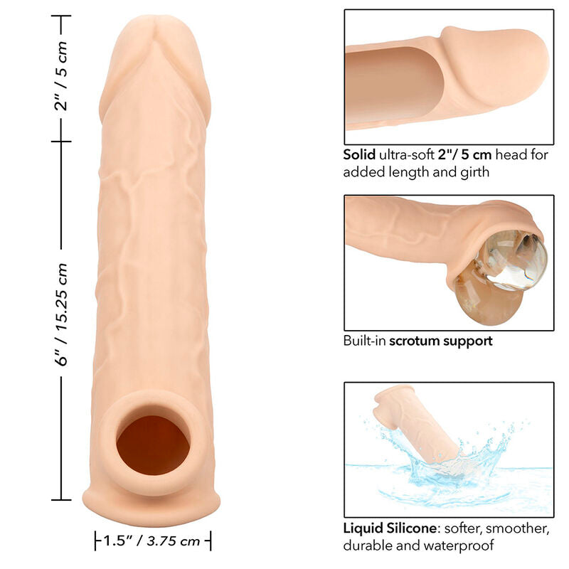 Comprar CALEXOTICS Performance Maxx Extensión Realista 8 Piel Claro – Diseño Hueco Para Placer Personalizado-Noxtic