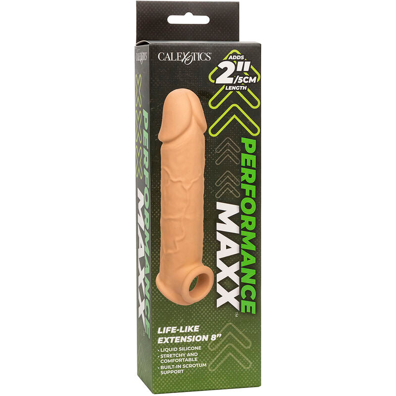 Comprar CALEXOTICS Performance Maxx Extensión Realista 8 Piel Claro – Diseño Hueco Para Placer Personalizado-Noxtic