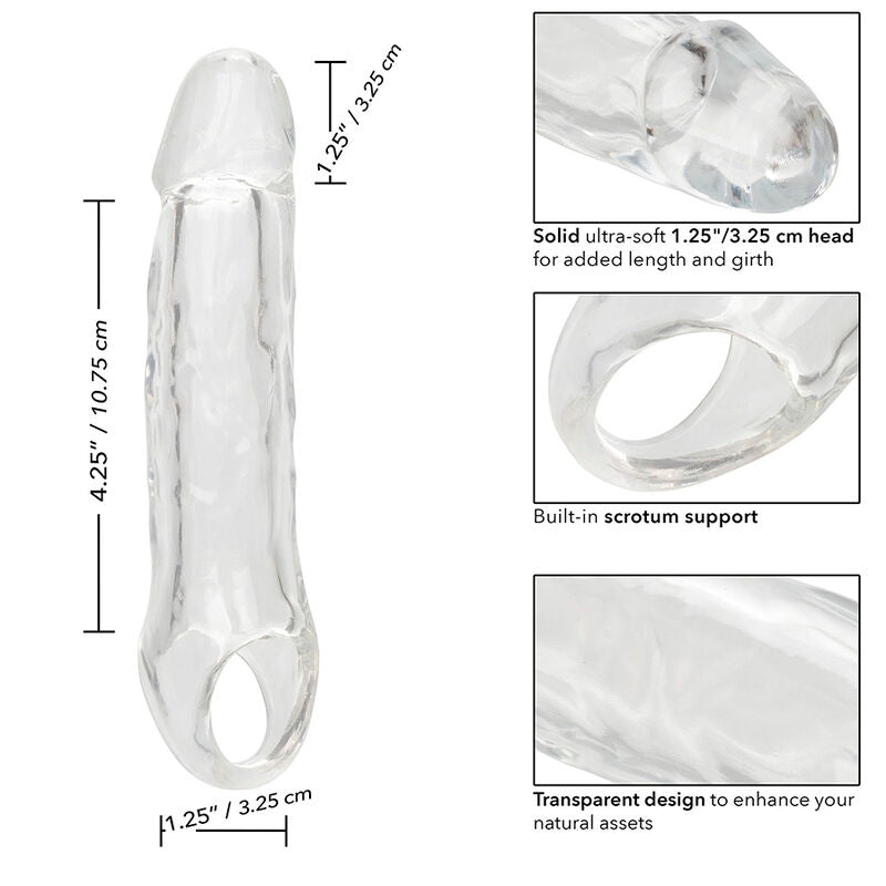 Comprar CALEXOTICS Performance Maxx Clear Extensión 5.5 Pulgadas – Aumento De Tamaño Con Diseño Transparente-Noxtic