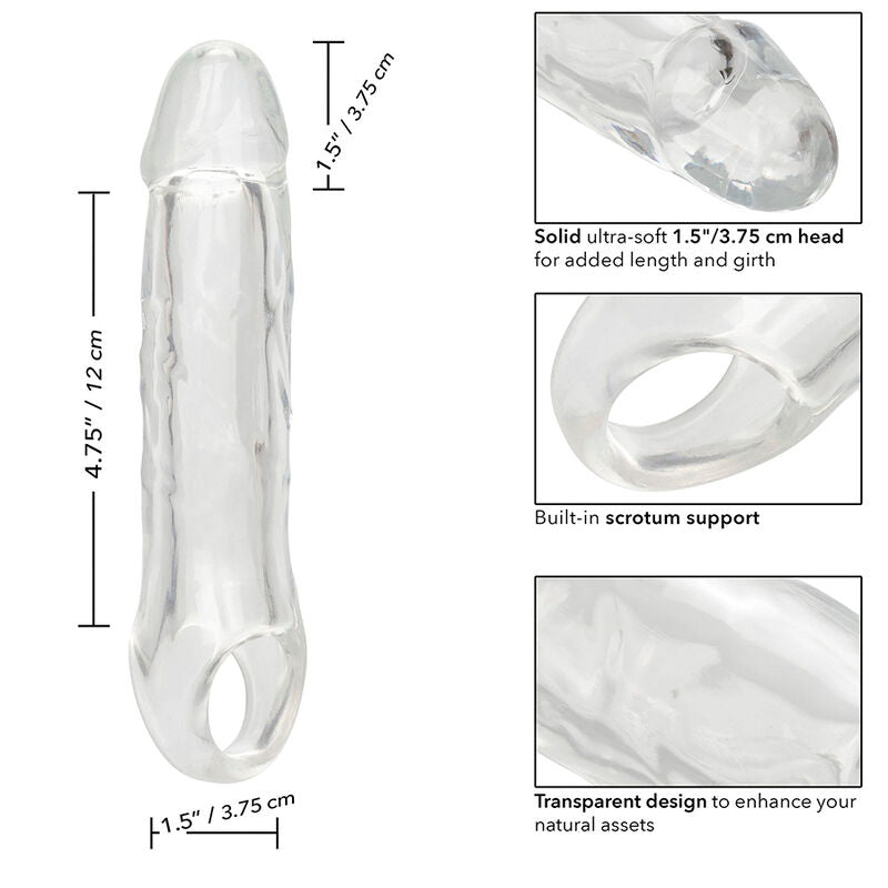 Comprar CALEXOTICS Performance Maxx Extensión Clara 6.5 – Aumento De Tamaño Con Diseño Transparente-Noxtic