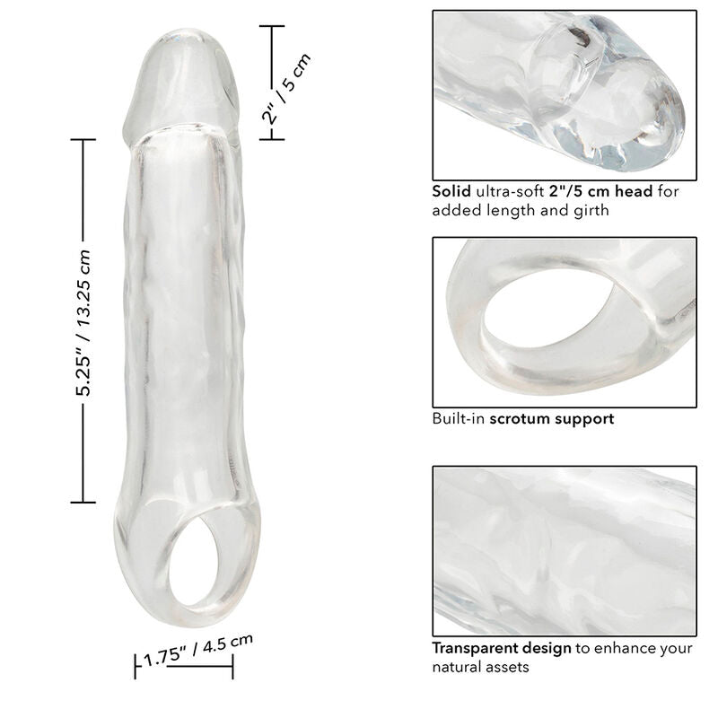 Comprar CALEXOTICS Performance Maxx Extensión Clara 7.5 – Aumento De Tamaño Con Diseño Transparente-Noxtic