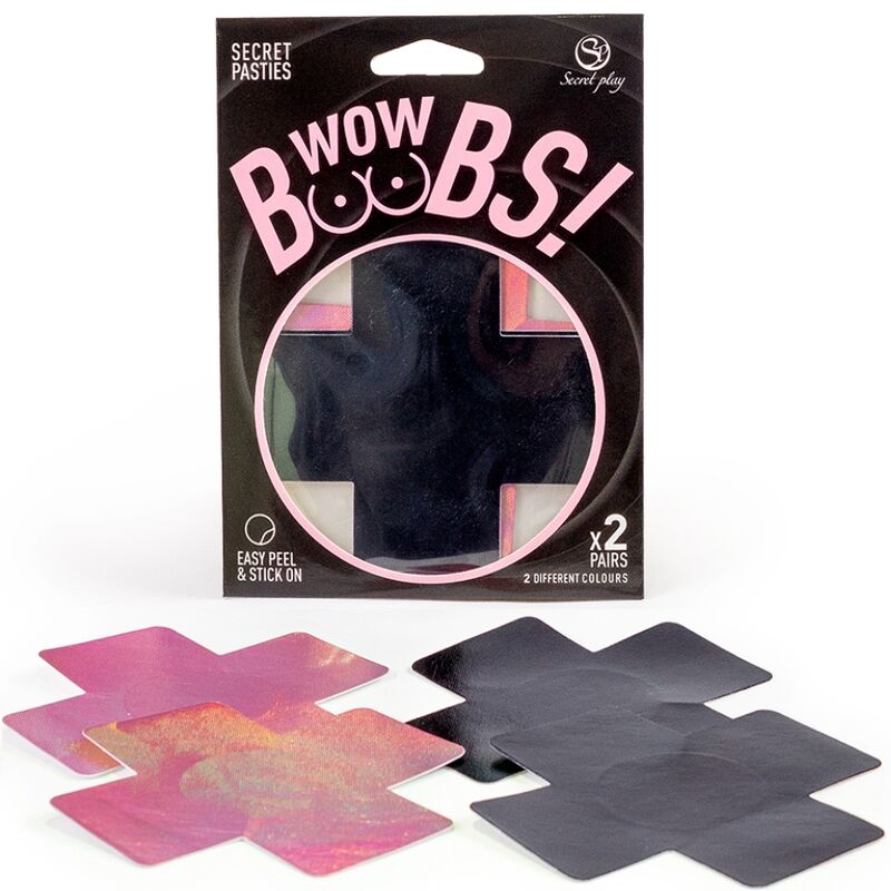 Comprar SECRET PLAY Cubre Pezones Wow Boobs – Decoración Corporal Irresistible Para Mayor Confianza-Noxtic