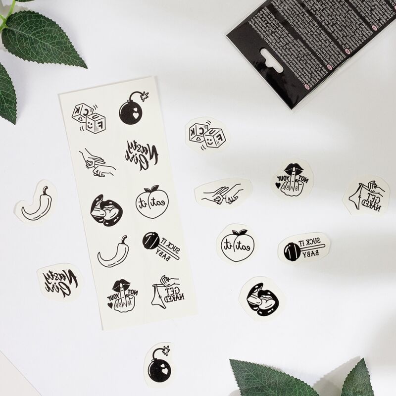 Comprar SECRET PLAY Set De 10 Tattoos Temporales Spicy Collection – Diseños Atrevidos Para Expresión Creativa-Noxtic