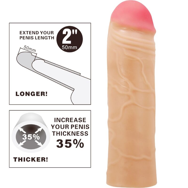Comprar PRETTY LOVE Chane Funda Extensora Natural – Aumento De Longitud Para Mayor Placer-Noxtic