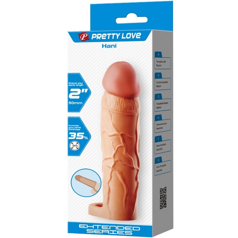 Comprar PRETTY LOVE Hani Funda Extensora Natural – Aumento De Textura Y Estimulación Para Mayor Placer-Noxtic