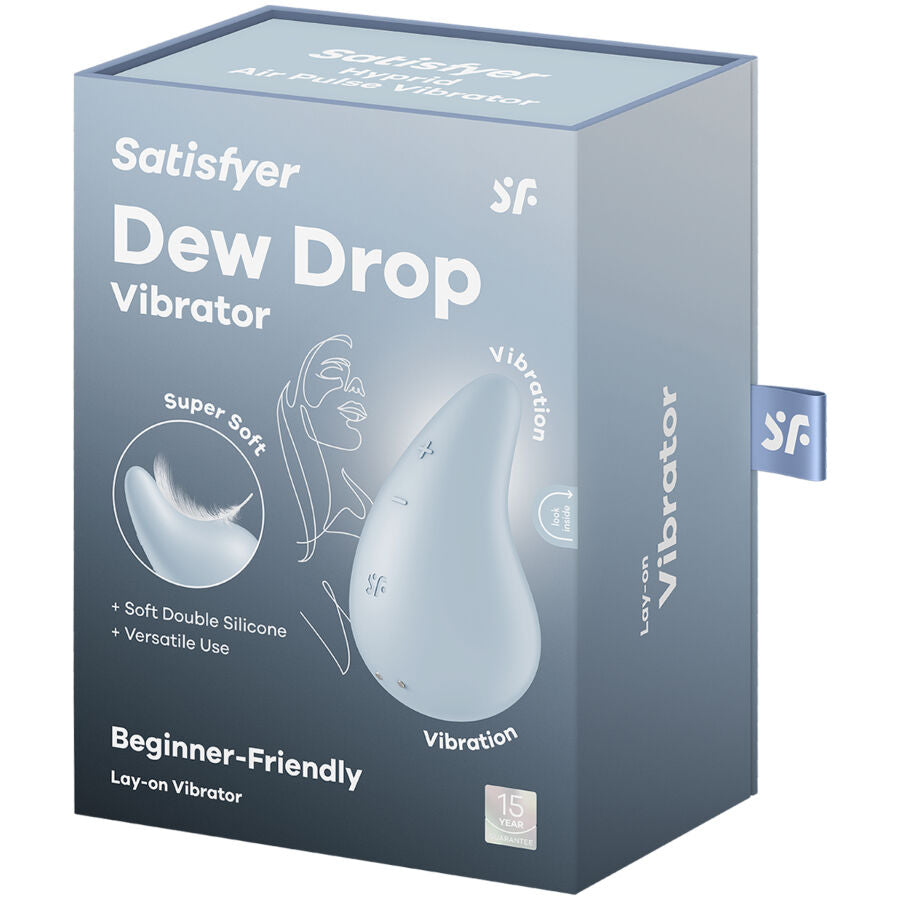 Comprar Satisfyer Dew Drop Vibrador Lay-On Blanco – Vibrador Recargable Con Diseño Elegante-Noxtic