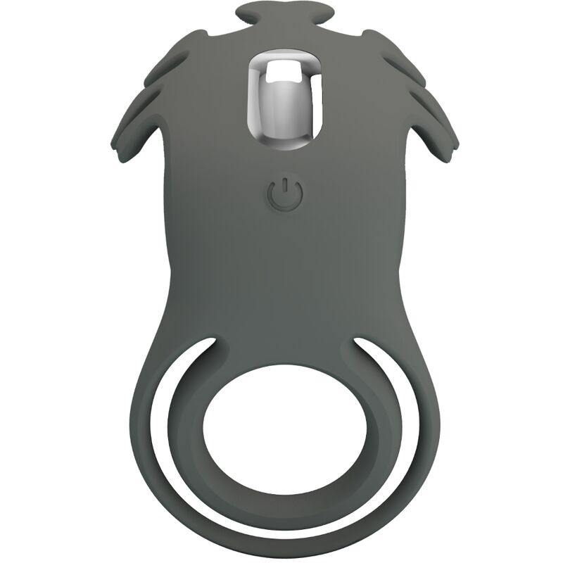 Comprar Pretty Love Ruben Doble Anillo Vibrador Con Estimulador Gris – Diseño Ergonómico Para Mayor Comodidad-Noxtic