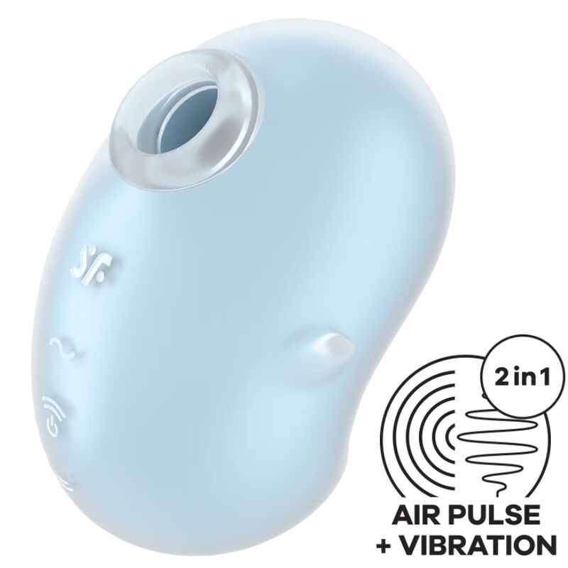 Comprar Satisfyer Cutie Ghost Vibrador Lay-On Azul Claro – Estimulador Recargable Con Diseño Compacto Y Función De Ondas De Presión-Noxtic