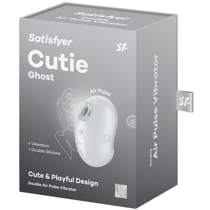 Comprar Satisfyer Cutie Ghost Vibrador Lay-On Blanco – Diseño Encantador Con Tecnología Avanzada Para Placer Personal-Noxtic
