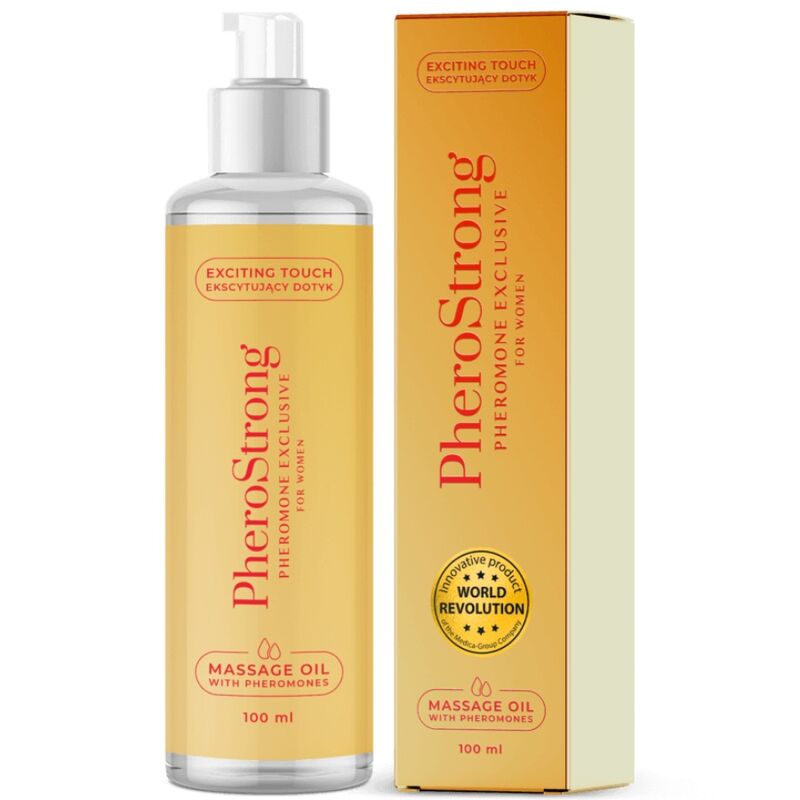 Comprar PHEROSTRONG Aceite de Masaje Exclusive para Mujer 100 ML – Aceite Enriquecido Con Feromonas Para Conexión Sensorial-Noxtic