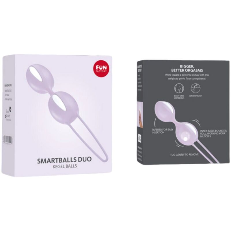 Comprar FUN FACTORY Smartballs Duo Blanco Lila – Bolas Pélvicas Para Fortalecer El Suelo Pélvico Con Diseño Elegante-Noxtic