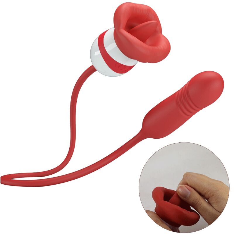 Comprar Pretty Love Ashlynn Boca Roja – Estimulador Con Diseño Ergonómico Para Placer Sensorial-Noxtic