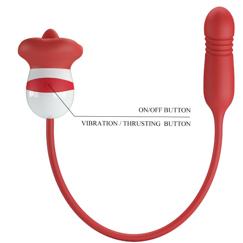 Comprar Pretty Love Ashlynn Boca Roja – Estimulador Con Diseño Ergonómico Para Placer Sensorial-Noxtic