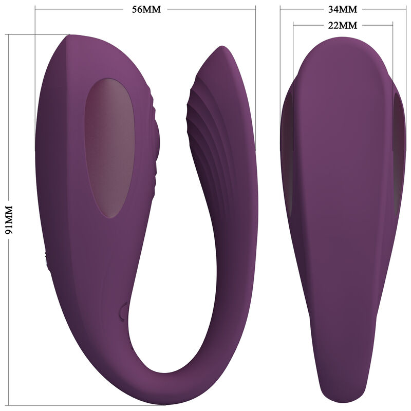 Comprar PRETTY LOVE Aari Masajeador Morado – Vibrador Recargable Con 10 Niveles De Vibración-Noxtic