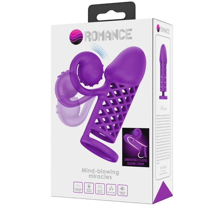 Comprar ROMANCE Harden Manga Extendida Morada – Diseño Elegante Para Placer Intenso-Noxtic