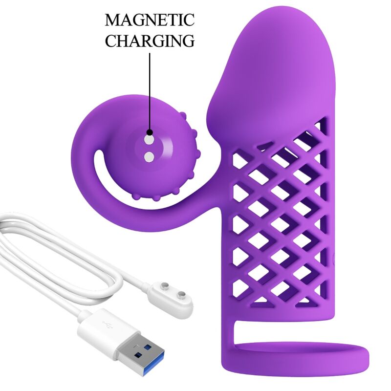 Comprar ROMANCE Harden Manga Extendida Morada – Diseño Elegante Para Placer Intenso-Noxtic