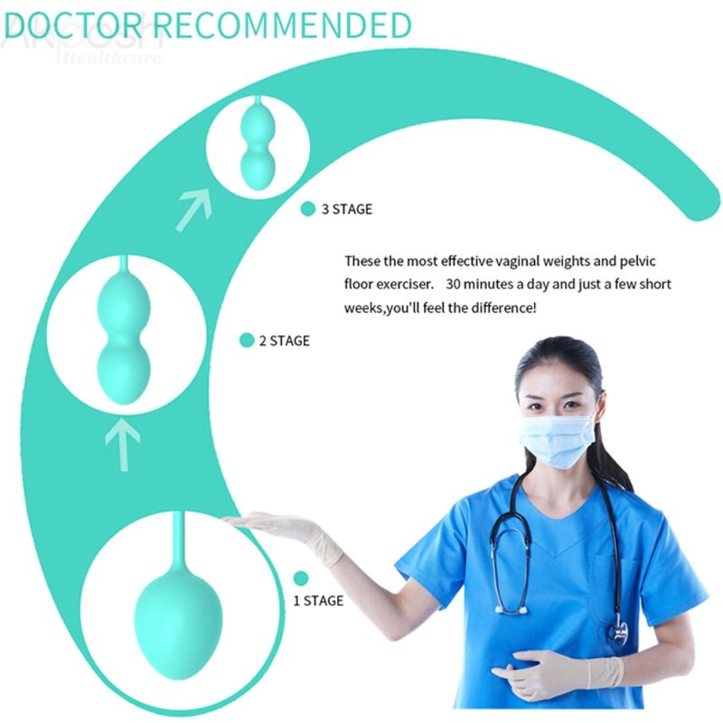 Comprar Armony Anabiosis Pesas Vaginales 3 Niveles Verde – Mejora Del Bienestar Personal Con Diseño Ergonómico-Noxtic